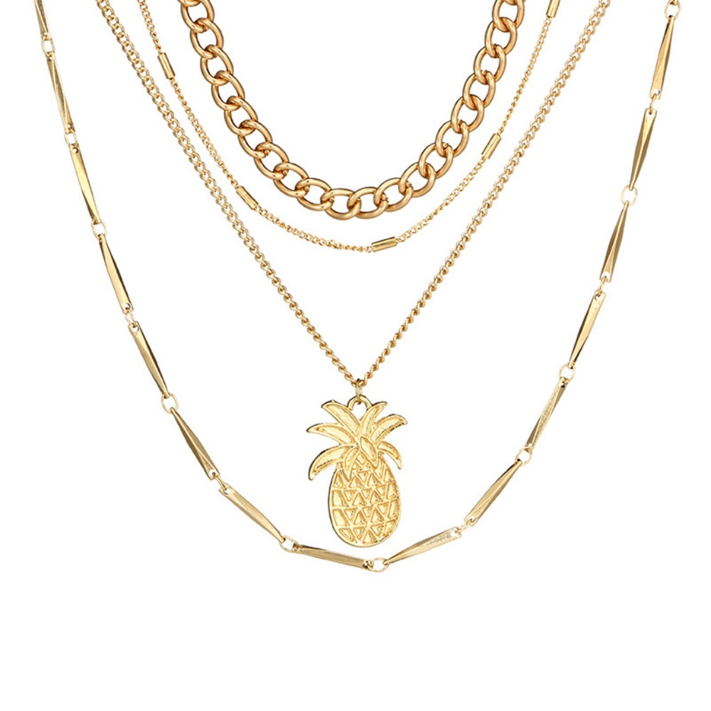 NEW multi layer pineapple necklace - Picture 7 of 7